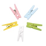 Artikelbild 1 für Rayher Holzklammern mehrfarbig mini 20 St., Artikelnummer 958583