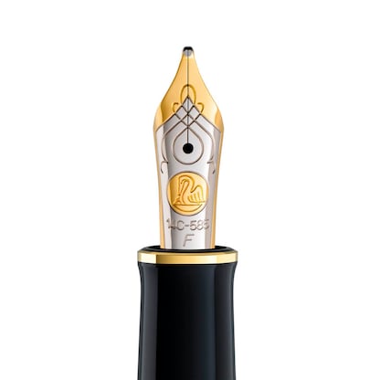 Artikelbild 3 für Pelikan Souverän M600 Kolbenfüller schwarz/grün/gold F (fein), Artikelnummer 412573
