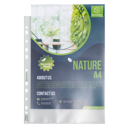 Artikelbild 3 für 50 Exacompta Prospekthüllen Forever DIN A4 transparent genarbt 0,09 mm, Artikelnummer 680324