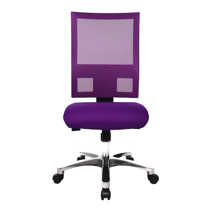 Artikelbild 3 für Topstar Bürostuhl Nito, PRONETSYT33 Stoff lila, Gestell alu, Artikelnummer 441774