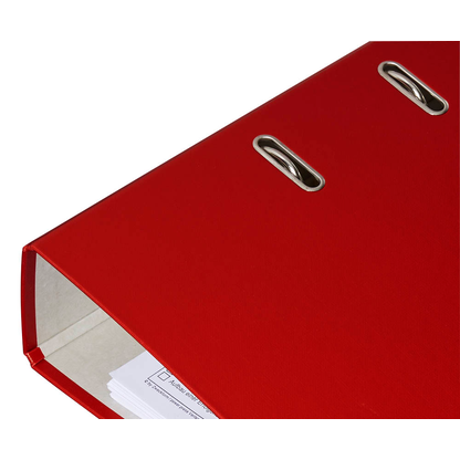 Artikelbild 3 für office discount Ordner rot Kunststoff 7,5 cm DIN A4, Artikelnummer 415059