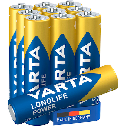 Artikelbild für 10 VARTA Batterien LONGLIFE Power Micro AAA 1,5 V, Artikelnummer 404299