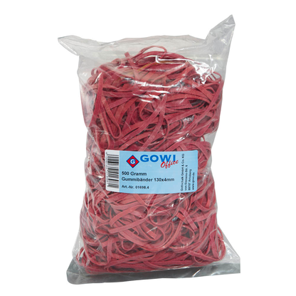Artikelbild 3 für Gowi Gummibänder rot 0,4 cm, Ø 13,0 cm, 500,0 g, Artikelnummer 390397