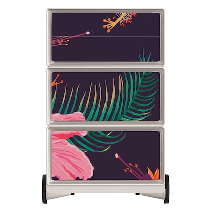 Artikelbild 3 für PAPERFLOW easyBox Tropical Rollcontainer weiß, bunt 4 Auszüge 39,0 x 43,6 x 64,2 cm, Artikelnummer 214498