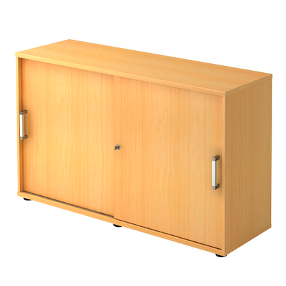 Artikelbild für HAMMERBACHER Schiebetürenschrank 1752S, V1752S/6/6/CE buche 1 Fachboden 120,0 x 40,0 x 74,8 cm, Artikelnummer 858997