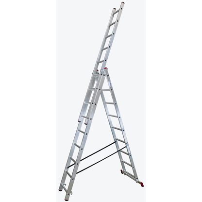Artikelbild 4 für KRAUSE Vielzweckleiter CORDA silber 3x 9 Sprossen, H: 250,0 cm, Artikelnummer 665277