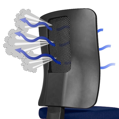 Artikelbild 6 für Topstar Bürostuhl Open X (N), OX1000 G280 Stoff blau, Gestell schwarz, Artikelnummer 683831