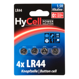 Artikelbild 1 für 4 HyCell Knopfzellen LR44 1,5 V, Artikelnummer 891205