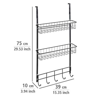 Artikelbild 5 für WENKO Türregal schwarz 39,0 x 10,0 x 75,0 cm, Artikelnummer 531527
