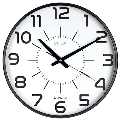 Artikelbild 20 für unilux Wanduhr Maxi Pop weiß schwarz Kunststoff, Ø 37,5 cm, Artikelnummer 723722