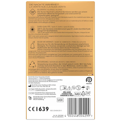 durex Kondome Hautnah, 10 St