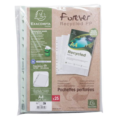 Artikelbild 3 für 25 Exacompta Prospekthüllen Forever DIN A4 transparent genarbt 0,12 mm, Artikelnummer 680437