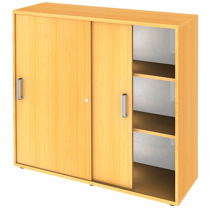 Artikelbild für HAMMERBACHER Schiebetürenschrank Unni SE1, V1753S/6/6/SG buche 2 Fachböden 120,0 x 40,0 x 110,0 cm, Artikelnummer 643888