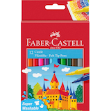 Artikelbild 1 für FABER-CASTELL Filzstifte farbsortiert, 12 St., Artikelnummer 314492