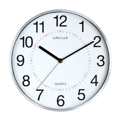 Artikelbild 1 für unilux Wanduhr Aria weiß grau Kunststoff, Ø 30,5 cm, Artikelnummer 723732