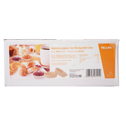 Artikelbild 2 für HELLMA Waffelschalen Kekse 480 St., Artikelnummer 781413
