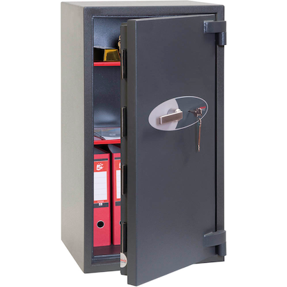 Artikelbild für phoenix Tresor Mercury Sicherheitsstufe 2 nach EN 1143-1 mit Feuerschutz graphitgrau 52,0 x 50,0 x 97,0 cm, Artikelnummer 845110