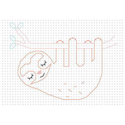 Artikelbild 7 für folia Stickbild Stickkarton Animal weiß, Artikelnummer 287506