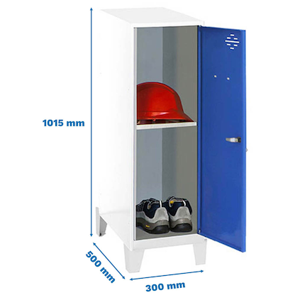 Artikelbild 2 für Simonrack Spind SIMONLOCKER DISM weiß, blau 8425437120824, 1 Schließfach 30,0 x 50,0 x 101,5 cm, Artikelnummer 356517