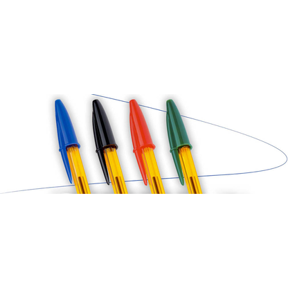 Artikelbild 3 für BIC Kugelschreiber Cristal Original transparent, Schreibfarbe: farbsortiert, 10 St., Artikelnummer 385086