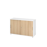 Artikelbild 1 für HAMMERBACHER Schiebetürenschrank 1752S, V1752S/W/E/BS weiß, eiche 1 Fachboden 120,0 x 40,0 x 74,8 cm, Artikelnummer 376339