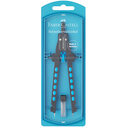 Artikelbild 2 für FABER-CASTELL Zirkel Factory pearl blue, Artikelnummer 252229