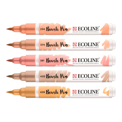 Artikelbild 20 für Talens ECOLINE® Brush-Pens rosa, 5 St., Artikelnummer 926436