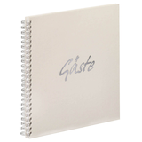 Artikelbild 1 für PAGNA Gästebuch mit Spirale quadratisch blanko, creme Hardcover 40 Seiten, Artikelnummer 142648