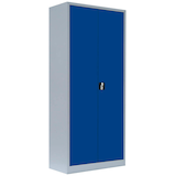 Artikelbild 1 für LÜLLMANN Metallschrank 530331 enzianblau, lichtgrau 80,0 x 38,3 x 180,0 cm, aufgebaut, Artikelnummer 182707