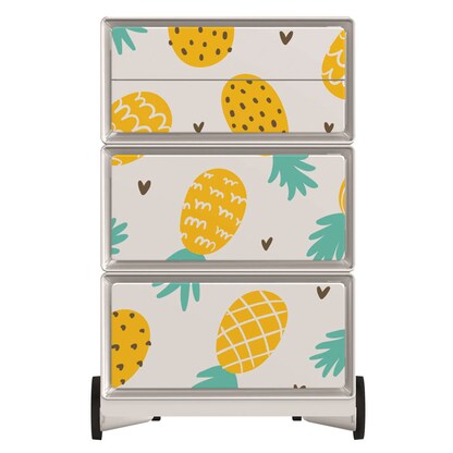 Artikelbild 3 für PAPERFLOW easyBox Tropical Rollcontainer weiß, bunt 4 Auszüge 39,0 x 43,6 x 64,2 cm, Artikelnummer 214716