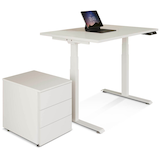 Artikelbild 1 für BaseLite Büromöbel-Set weiß, Artikelnummer 364107