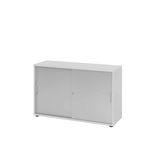 Artikelbild 1 für HAMMERBACHER Schiebetürenschrank, V1752S/5/S/BS lichtgrau, silber 1 Fachboden 120,0 x 40,0 x 74,8 cm, Artikelnummer 376349