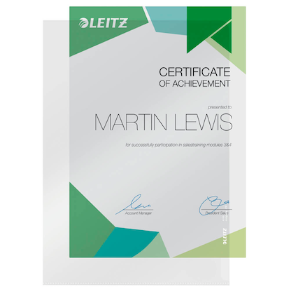 Artikelbild 6 für AKTION: 10 LEITZ Sichthüllen 4100 Premium DIN A4 glasklar glatt 0,15 mm mit Prämie nach Registrierung, Artikelnummer 386312