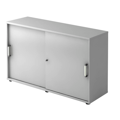 Artikelbild für HAMMERBACHER Schiebetürenschrank 1752S, V1752S/5/5/CE lichtgrau 1 Fachboden 120,0 x 40,0 x 74,8 cm, Artikelnummer 858807