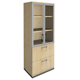 Artikelbild 1 für fm Aktenschrank Oldenburg, 4260429767519 königsahorn 2 Fachböden 80,0 x 44,2 x 186,9 cm, Artikelnummer 372074