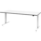 Artikelbild 1 für röhr Imperia elektrisch höhenverstellbarer Schreibtisch weiß rechteckig, T-Fuß-Gestell weiß 180,0 x 80,0 cm, Artikelnummer 752867