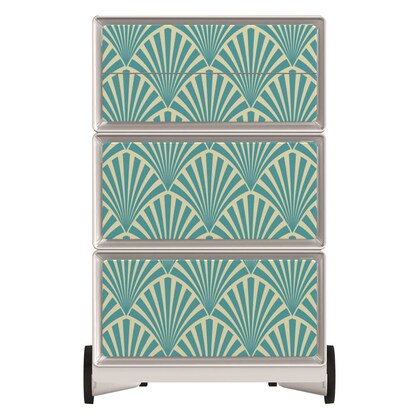 Artikelbild 3 für PAPERFLOW easyBox Tropical Rollcontainer weiß, bunt 4 Auszüge 39,0 x 43,6 x 64,2 cm, Artikelnummer 215307