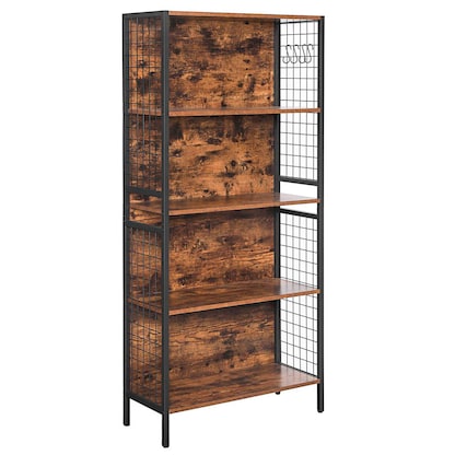 Artikelbild 2 für VASAGLE Bücherregal braun, schwarz 74,0 x 30,0 x 155,0 cm, Artikelnummer 290439
