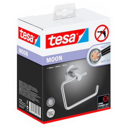 Artikelbild 3 für tesa Toilettenpapierhalter MOON silber, Artikelnummer 554628