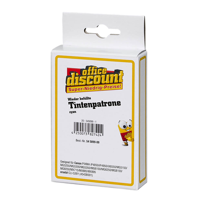 Artikelbild 4 für office discount cyan Druckerpatrone kompatibel zu Canon CLI-526 C, Artikelnummer 545099