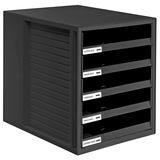 Artikelbild 1 für HAN Schubladenbox Schrank-Set schwarz 1401-13, DIN A4 mit 5 Schubladen, Artikelnummer 359042