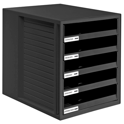 Artikelbild für HAN Schubladenbox Schrank-Set schwarz 1401-13, DIN A4 mit 5 Schubladen, Artikelnummer 359042