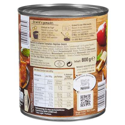 Artikelbild 3 für Maggi® Ravioli Diavoli Fertiggericht 800,0 g, Artikelnummer 195794