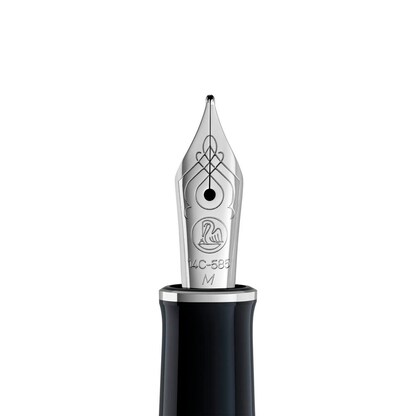 Artikelbild 3 für Pelikan Souverän M405 Stresemann Kolbenfüller schwarz/anthrazit/silber M (mittel), Artikelnummer 412306