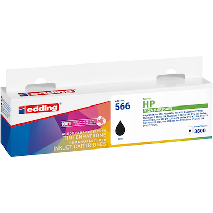 Artikelbild 2 für edding EDD-566 schwarz Druckerpatrone kompatibel zu HP 913A (L0R95AE), Artikelnummer 490934
