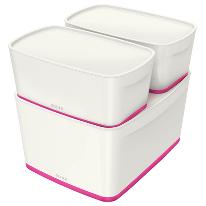 Artikelbild 3 für AKTION: LEITZ MyBox Aufbewahrungsbox 18,0 l perlweiß/pink 38,5 x 31,8 x 19,8 cm mit Prämie nach Registrierung, Artikelnummer 403156