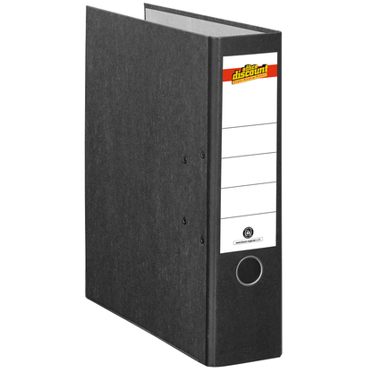 Artikelbild 2 für office discount Ordner schwarz marmoriert Karton 8,0 cm DIN A4, Artikelnummer 501445