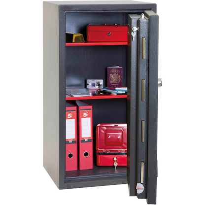 Artikelbild 3 für phoenix Tresor Mercury Sicherheitsstufe 2 nach EN 1143-1 mit Feuerschutz graphitgrau 52,0 x 50,0 x 97,0 cm, Artikelnummer 845110