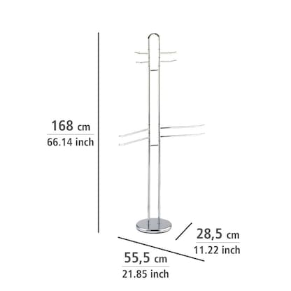 Artikelbild 2 für WENKO Kleiderständer Palermo 15581100 silber Metall 8 Haken 55,5 x 168,0 cm, Artikelnummer 804821