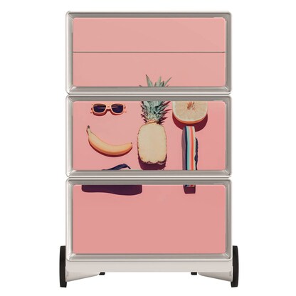 Artikelbild 3 für PAPERFLOW easyBox Tropical Rollcontainer weiß, bunt 4 Auszüge 39,0 x 43,6 x 64,2 cm, Artikelnummer 215826